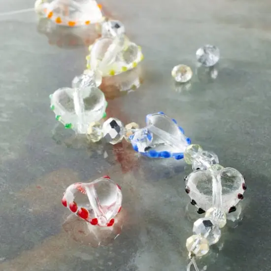 Multicolor Lampwork Glass Heart Bead Mix by Bead Landing&trade; {3}