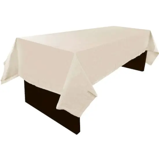 JAM Paper 108" Rectangular Plastic Lined Paper Table Cover Ivory {5}