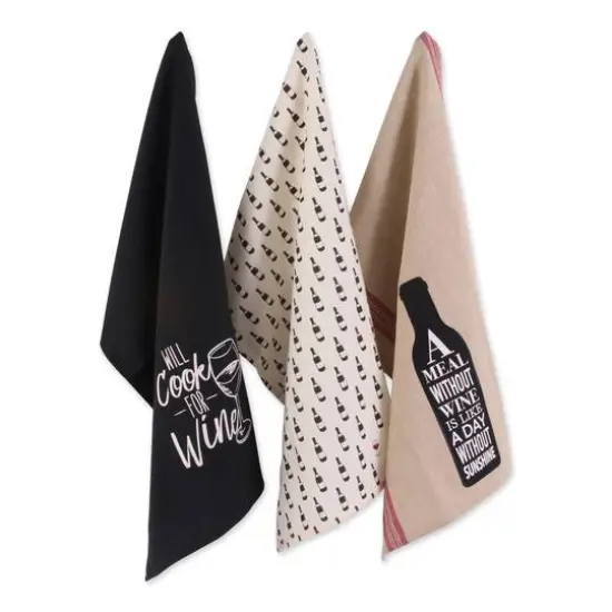 DII&reg; Wine & Sunshine Kitchen Textiles Dishtowel Set {1}
