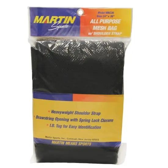 Dick Martin Sports Black All Purpose Mesh Bag with Carrying Strap, 24" x 36" {1}