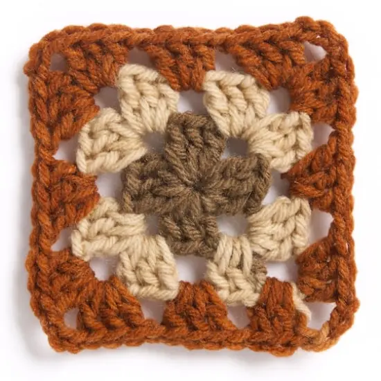 Red Heart&reg; All in One&trade; Granny Square Petit&trade; Yarn Mocha {3}
