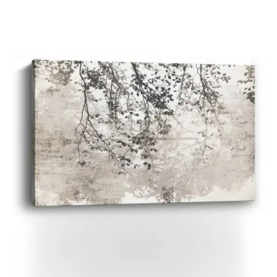 Taupe Soft Reflection Canvas Giclee {4}