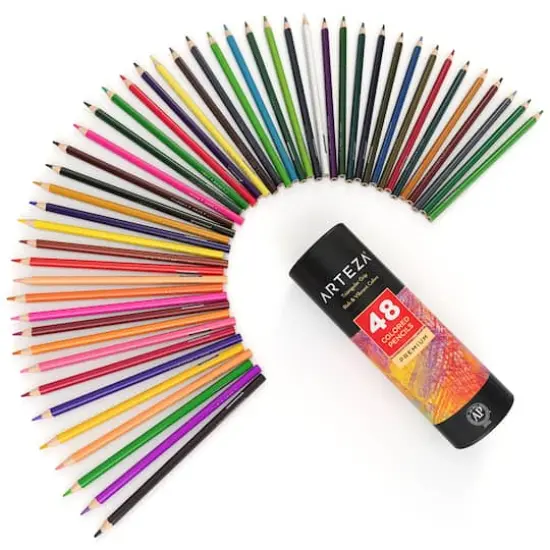 Arteza&reg; 48 Color Premium Colored Pencils Set {3}