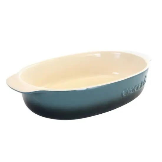Crock-Pot 2.5qt. Blue Stoneware Bake Pan {5}