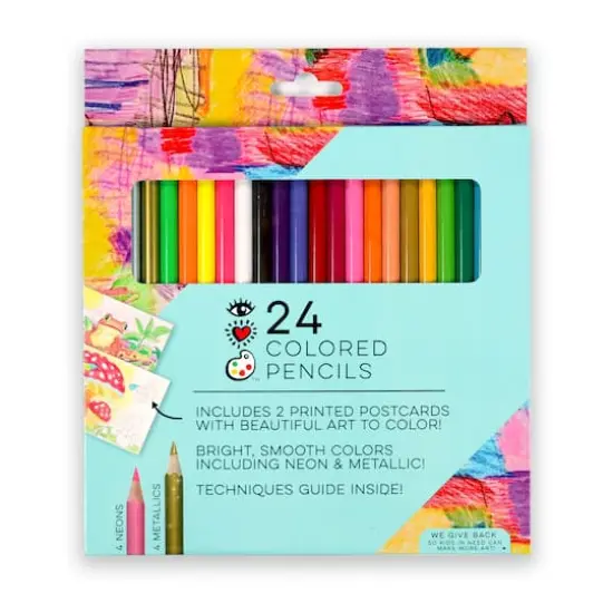 Bright Stripes 24 Colored Pencil Set {1}