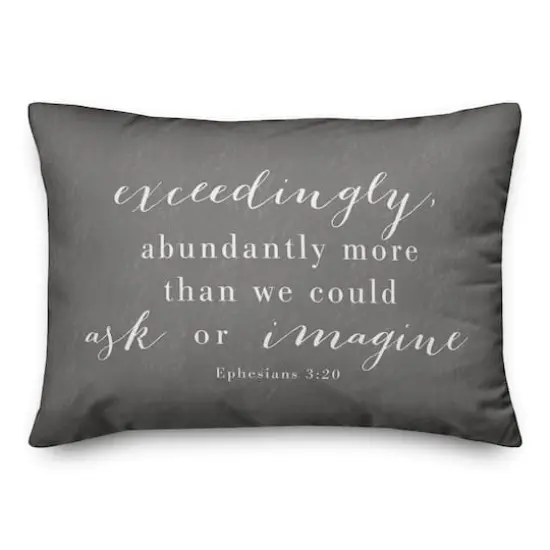 20" x 14" Abundantly More Indoor & Outdoor Throw Pillow {1}
