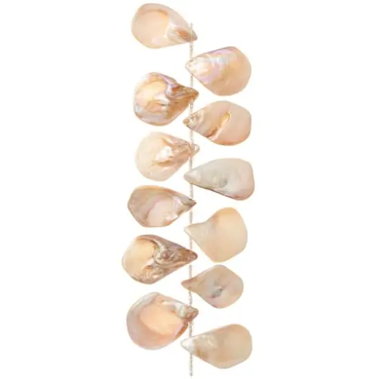 White Shell Teardrop Beads, 34mm by Bead Landing&trade; {4}