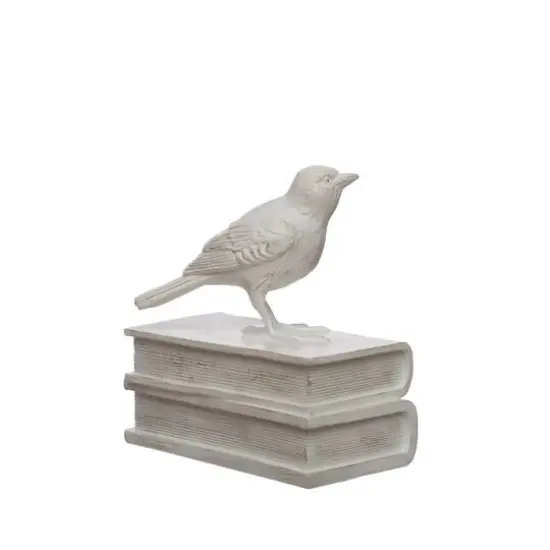 6" White Bird on Books Tabletop D&eacute;cor by Ashland&reg; {3}