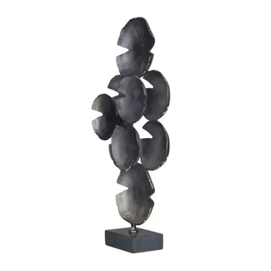 CosmoLiving by Cosmopolitan 31.5" Aluminum Glam Sculpture Gray {3}