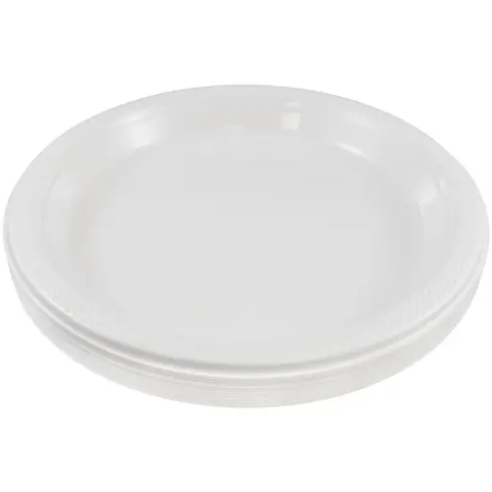 JAM Paper 9" Plastic Party Plates, 20ct. White {3}