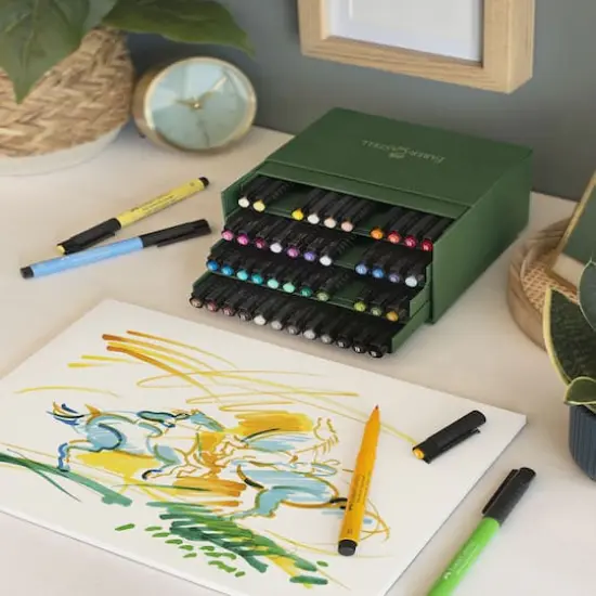Faber-Castell Pitt Artist 48 Color Brush Pen Studio Box Set {4}