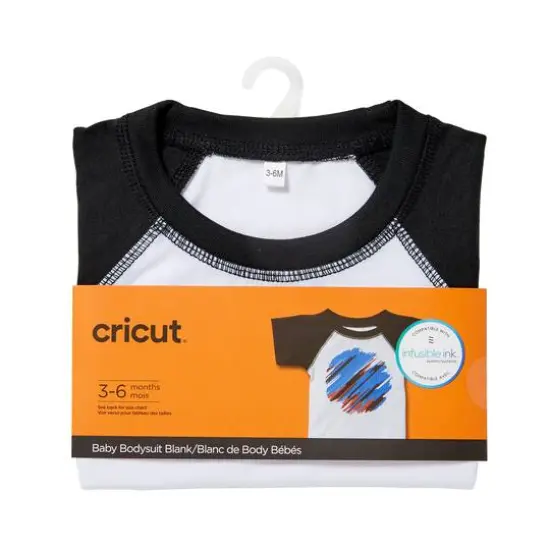 Cricut&reg; Raglan Sleeve Baby Bodysuit Blank {1}