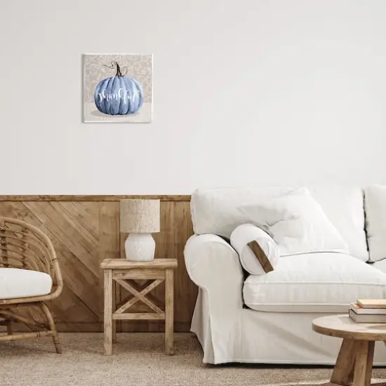 Stupell Industries Thankful Patterned Fall Pumpkin Wall Plaque Art {3}