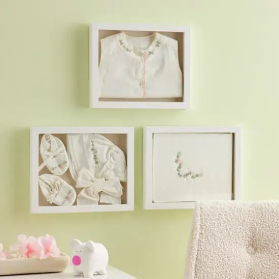 3 Pack Fundamentals 8" x 10" White Shadow Boxes by Studio D&eacute;cor&reg; {3}