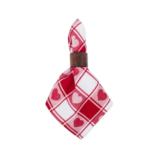 DII&reg; Hearts Woven Check Napkins, 6ct. {3}