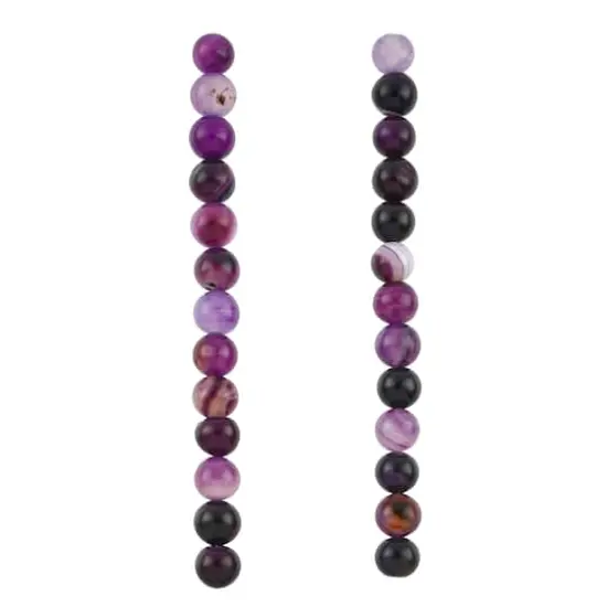 Purple Agate Round Beads by Bead Landing&trade; {4}