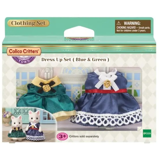 Calico Critters&trade; Green & Blue Dress Up Set {4}
