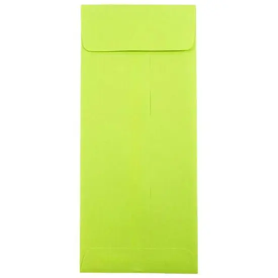 JAM Paper 4.75" x 11" Ultra Lime Green Policy Business Envelopes {1}