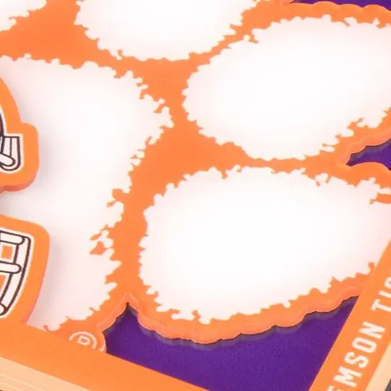 College Team 3D Logo Series Coasters, 2ct. Clemson Tigers {5}