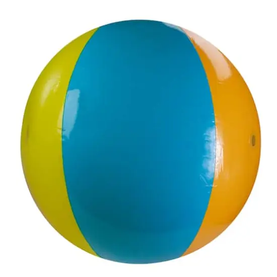 Swim Central 2.9ft. Inflatable Vibrantly Colored 6-Panel Splash & Spray Ball {3}