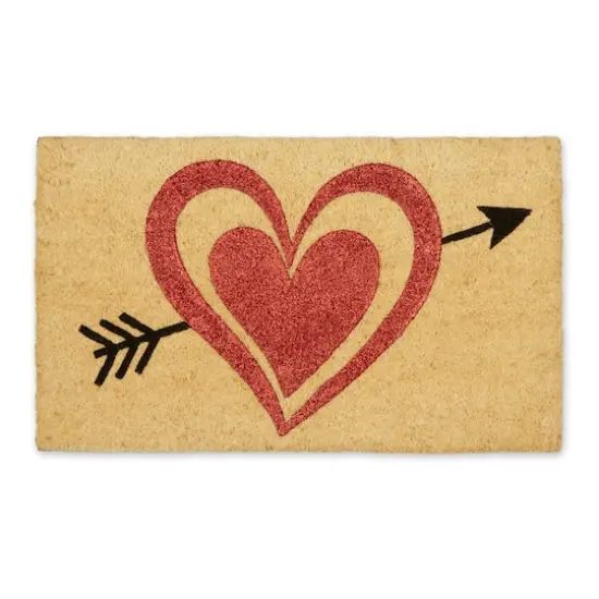 DII&reg; Glitter Heart Bow & Arrow Doormat {1}