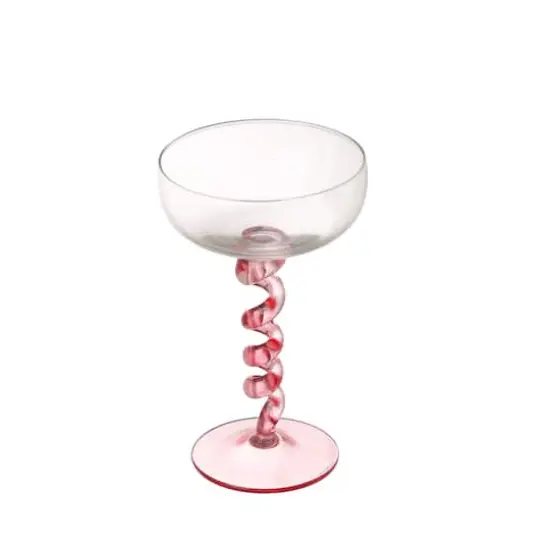 4.8oz. Twisted Stem Glassware by Ashland&reg; Light Pink {1}