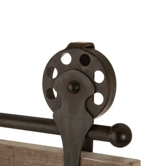 Glitzhome&reg; 35.25" Farmhouse Wooden Barn Door {7}