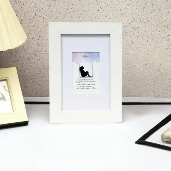 Simply Essentials&trade;2.5" x 3.5" White Frame by Studio D&eacute;cor&reg; {1}