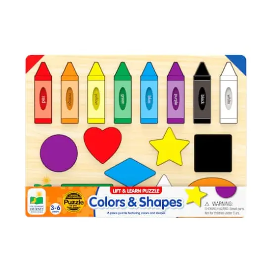Lift & Learn Puzzle - Colors & Shapes: 16 Pcs {1}