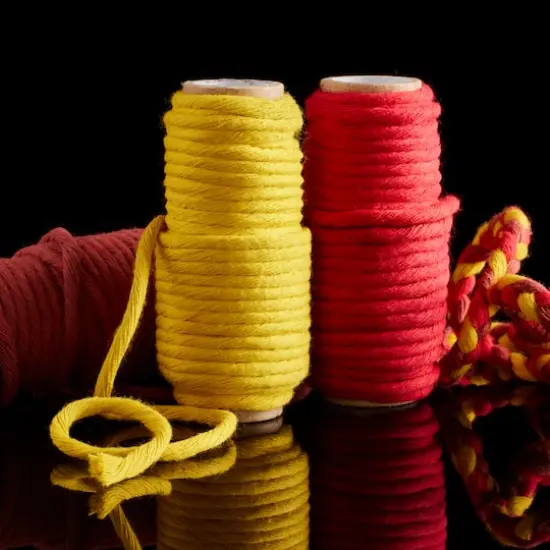 3mm Red Cotton Macram&eacute; Cords by Bead Landing&trade; {3}