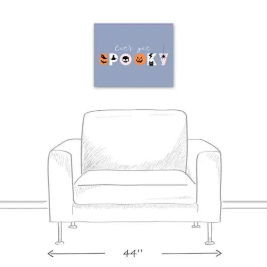 Let's Get Spooky Canvas Wall Art {6}