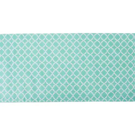 Aqua Lattice Table Runner 14" x 108" {4}