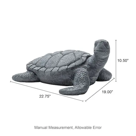 Glitzhome&reg; 22.7" Turtle Garden Statue {9}