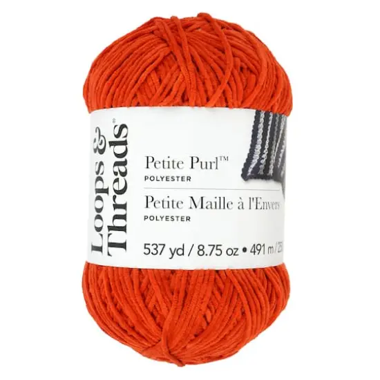 Petite Purl&trade; Yarn by Loops & Threads&reg; Orange Rust {1}
