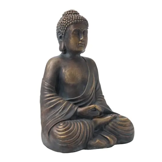 Glitzhome&reg; 19" Meditating Buddha Statue {5}