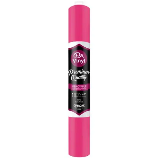 PA Vinyl Matte Removable Adhesive Vinyl Pink {1}