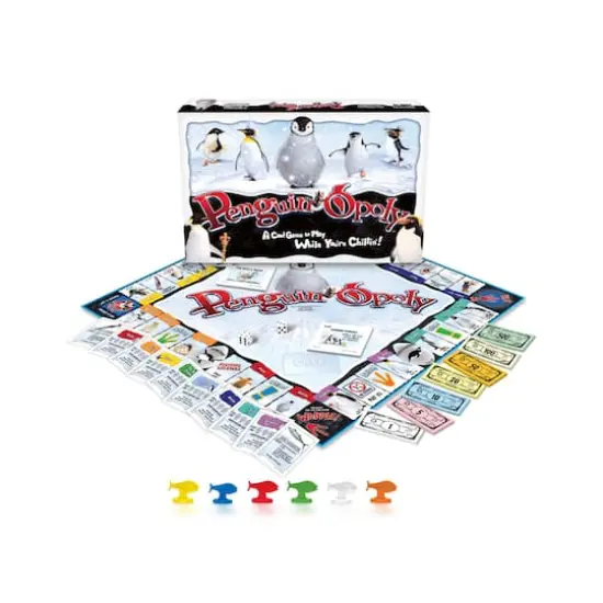 Late For The Sky Penguin-Opoly&trade; Board Game {1}