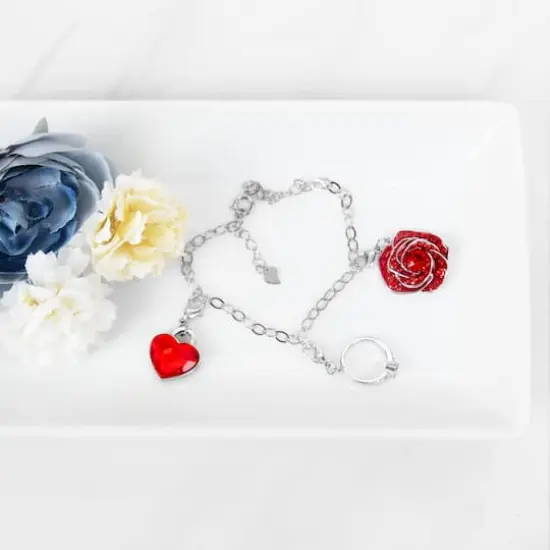 Red Austrian Crystal Rose Charm by Bead Landing&trade; {7}