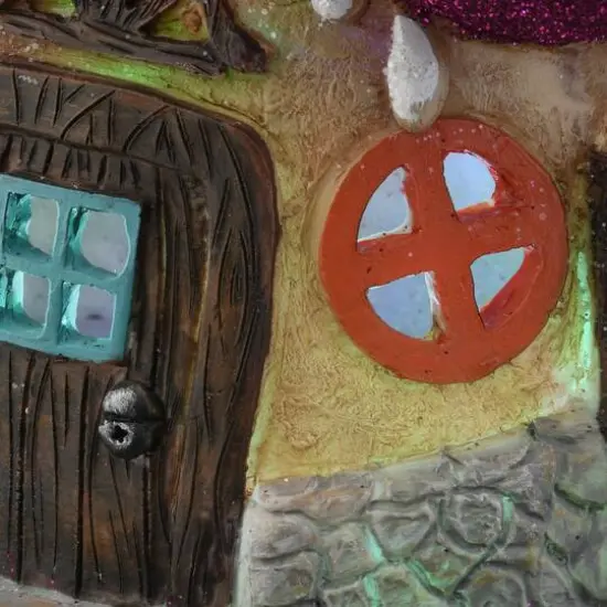 10" Purple LED Hat Haunted House {9}