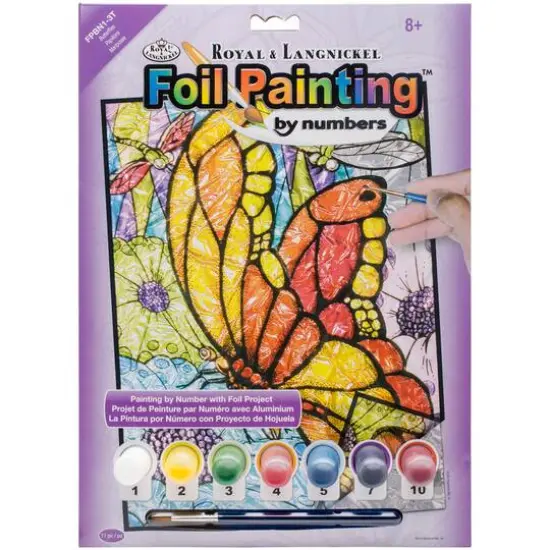 Royal & Langnickel&reg; Butterflies Foil Paint By Number Kit {1}