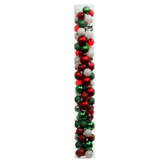 80 Pack Red, Green, Silver & Gold Shatterproof Ball Ornaments by Ashland&reg; {1}