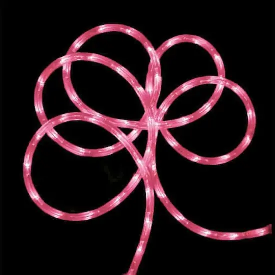 24ft. Pink Commercial Grade LED Outdoor Christmas Rope Lights {3}