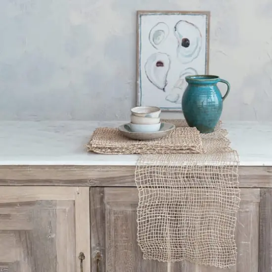 Hello Honey&reg; Natural Braided Banana Leaf Placemat {3}