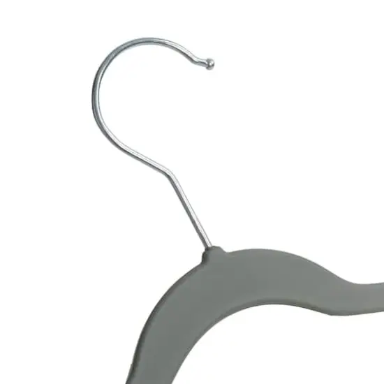 Honey Can Do Gray Slim Profile Rubber Kids Hangers, 10ct. {6}