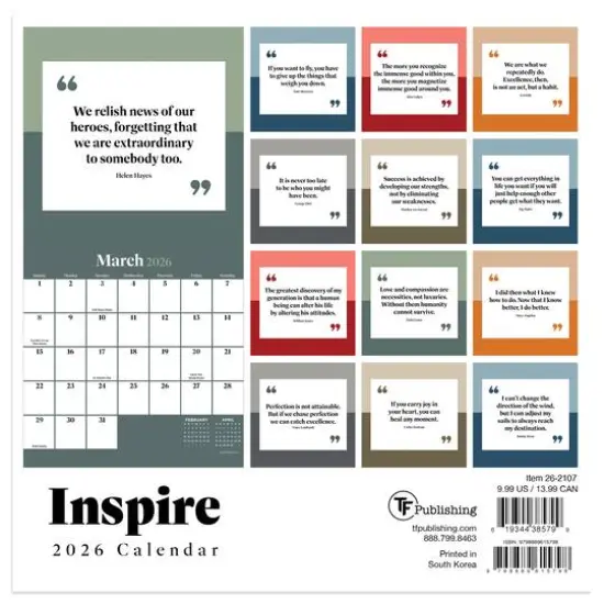 2026 Inspire Mini Calendar {6}