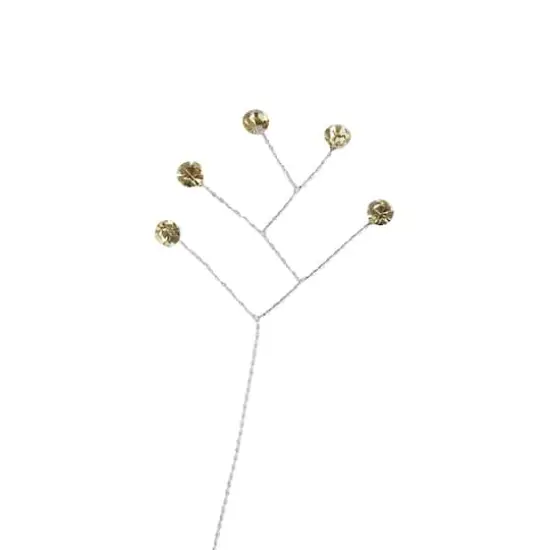 JAM Paper Rinestone Quintet, 12ct. Champagne with Silver Stem {1}