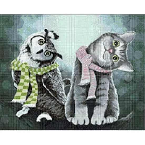 Crafting Spark Owl with Kitten Diamond Painting Kit {1}