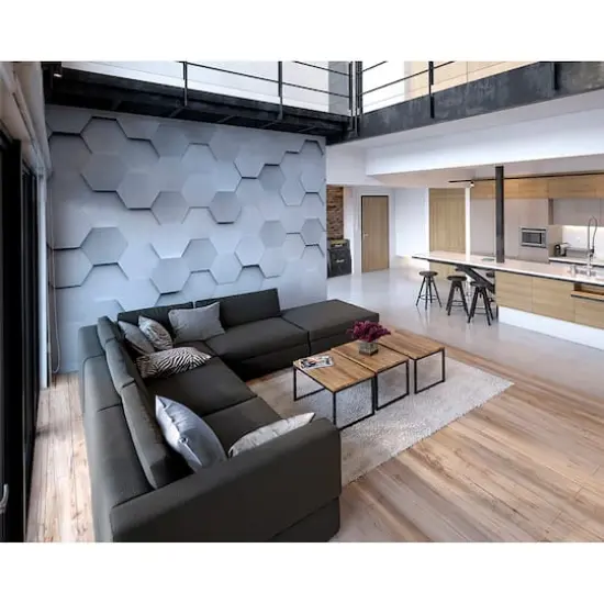 Ohpopsi Metal Hexagons Wall Mural {3}