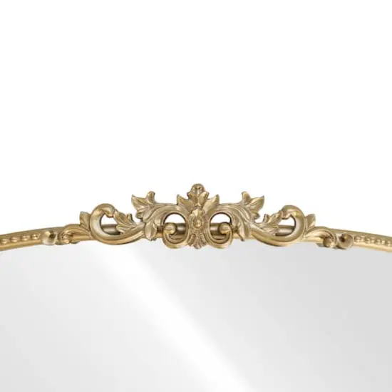 28" x 20" Ornate Wide Arch Wall Mirror in Gold Metal Frame by Ashland® {4}