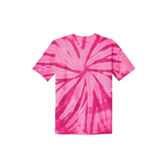 Port & Company&reg; Youth Tie-Dye T-Shirt Pink {5}